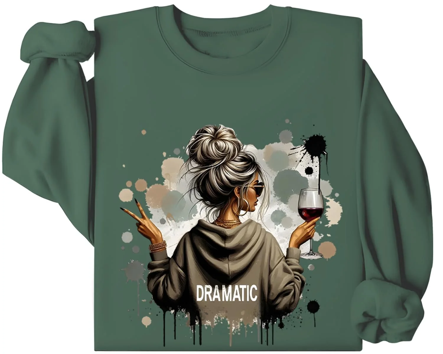 Драматичний світшот Драматичний принт на сорочці, фото №1