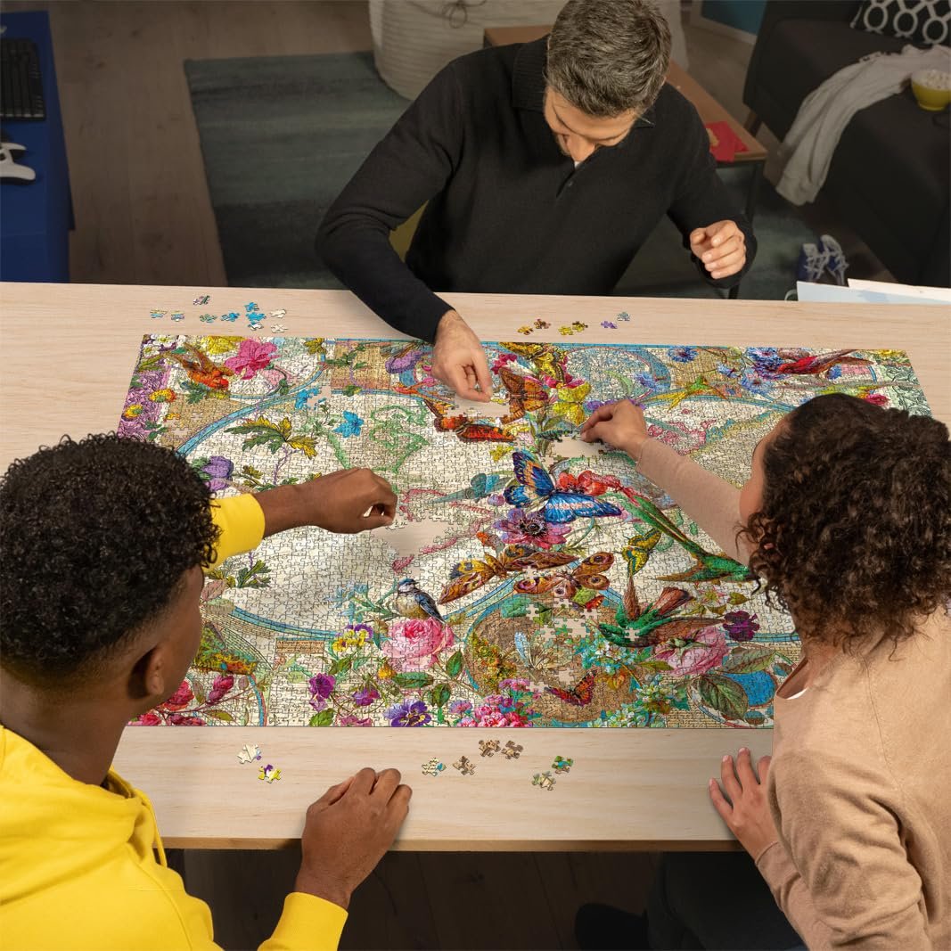 Пазл Ravensburger 17117 Карта мира с бабочками 3000 деталей, фото №4 Пазл Ravensburger 17117 Карта мира с бабочками 3000 деталей, фото №4