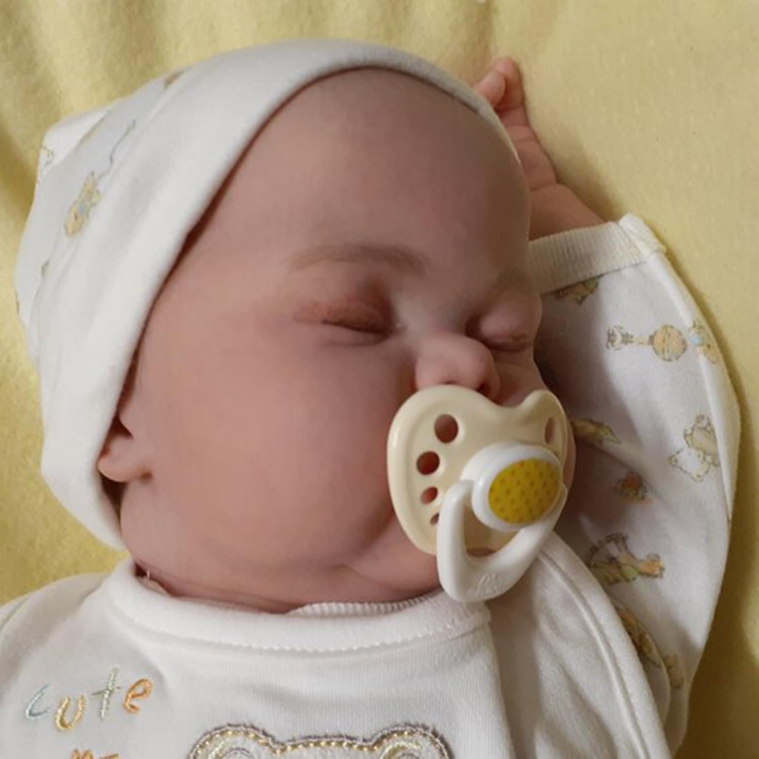 Кукла Zero pam Reborn Baby Boy 60 см Lifelike Baby Dolls Мягкое утяжеленное тканевое тело Закрытые глаза, фото №6
