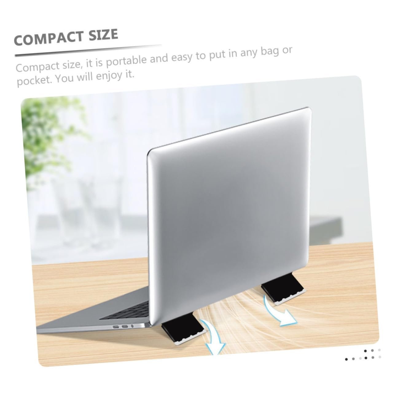 Подставка для ноутбука Angoily 2 шт. Портативная подставка для ноутбука с охлаждением. Изготовлена из высококачественного материала для использования на столе, фото №3