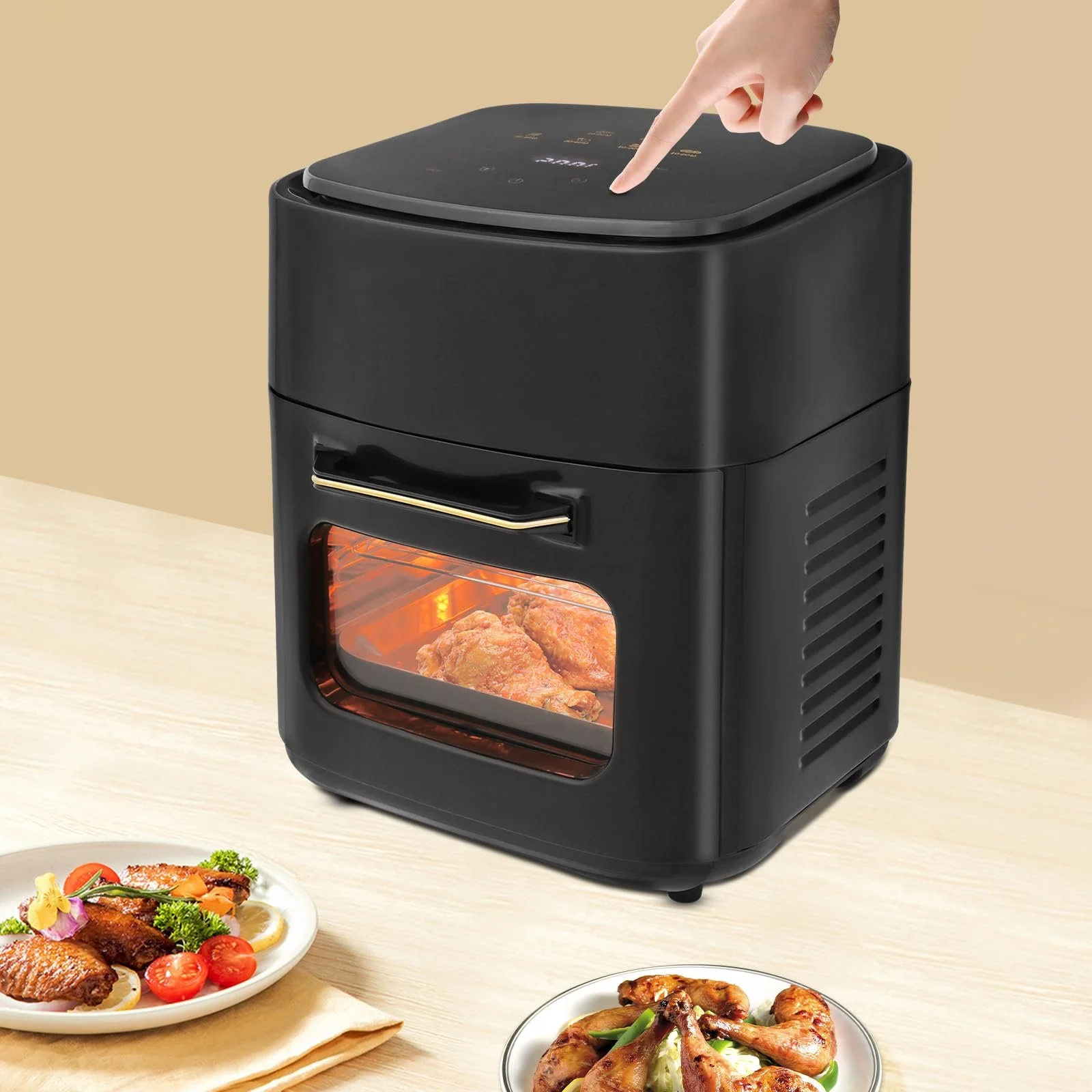 Мультипіч 15L 220V 1400W Сенсорний екран Технологія 360° 80-200°C Чорна, фото №3
