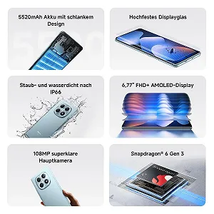 Смартфон XIAOMI Redmi Note 15 5G 8 + 256GB IP66 108 MP 6.77" FHD+ Black synthetic.ua - Фото 1
