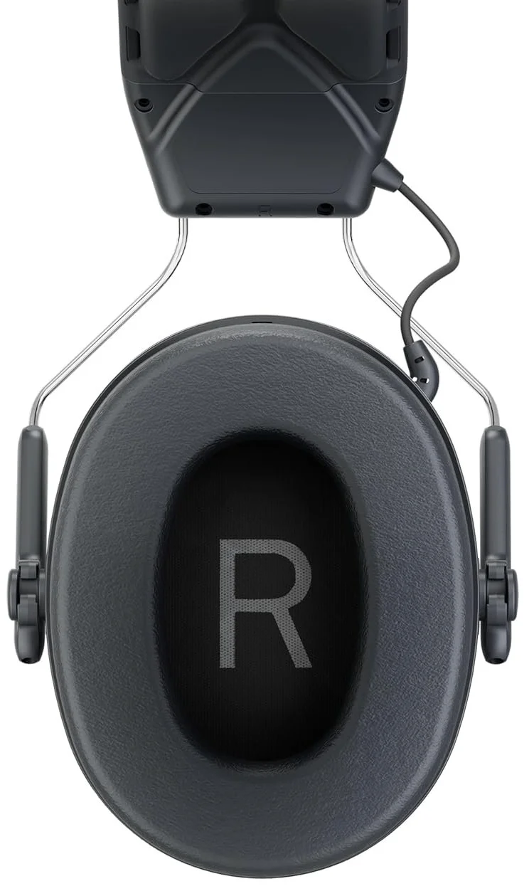 Беспроводные наушники 3M WorkTunes Connect & Solar / Bluetooth 5.2 / USB Type-C / Пассивное шумоподавление 33 дБ / Влагозащита / До 40 часов работы / Черные (90573E-1), фото №4