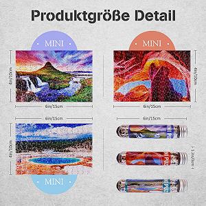 Набір пазлів MISITU Mountain and Lake 3 шт. по 150 елементів міні для дорослих synthetic.ua - Фото 1