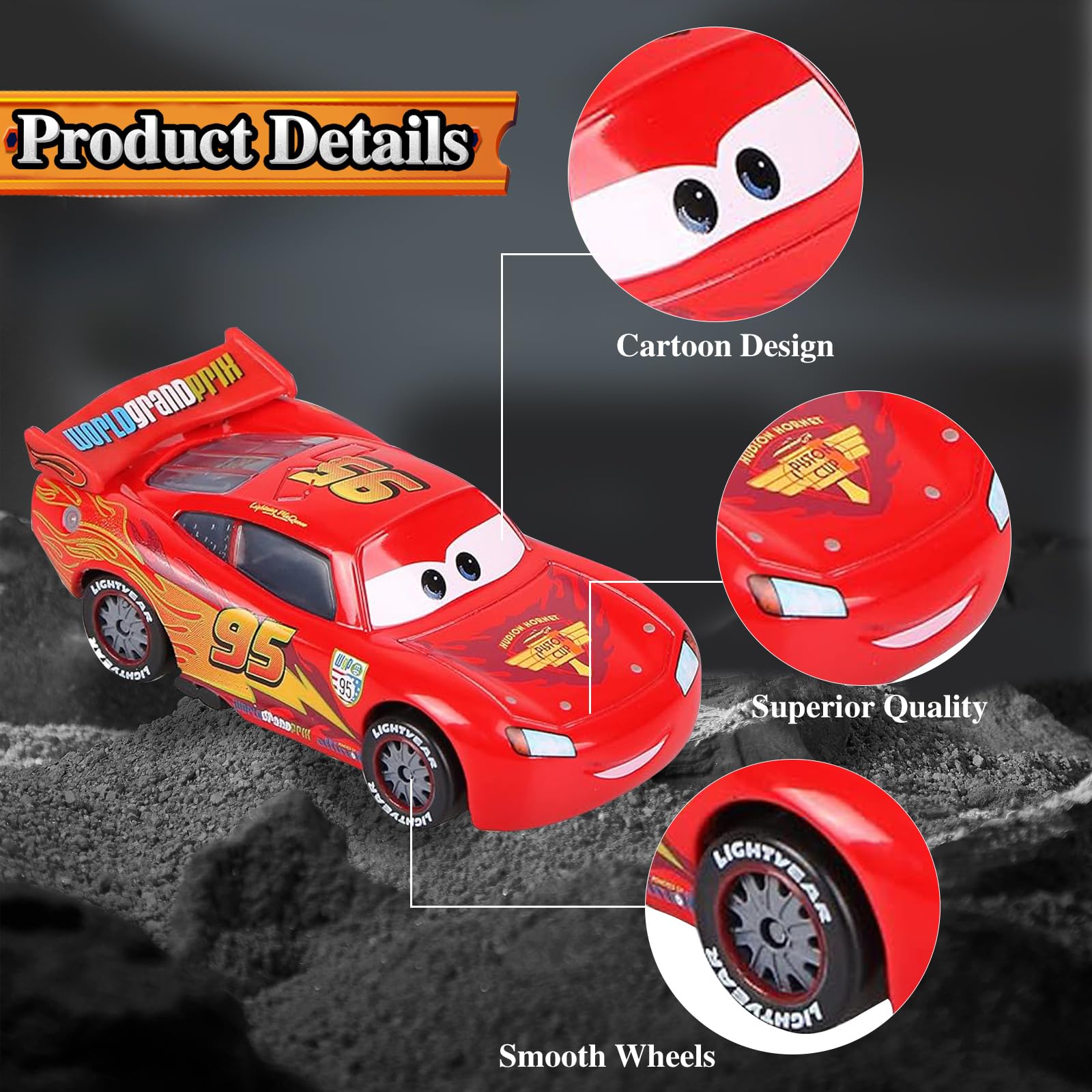 Игрушечная машина IHLOOTD Mini Racing Car Красная, фото №3
