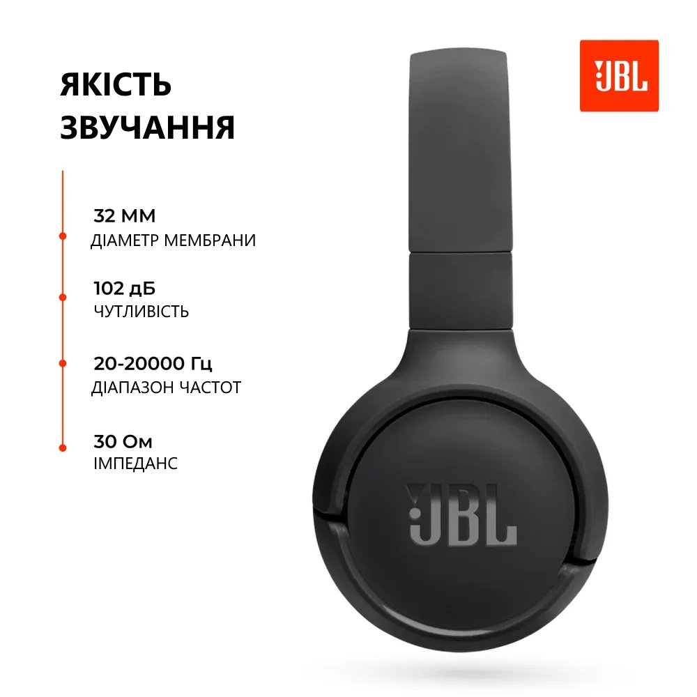 Навушники JBL TUNE 520BT ANC BT5.3 57h Black, фото №10
