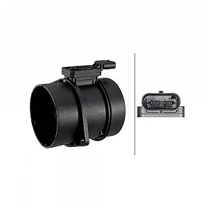 Датчик массового расхода воздуха HELLA 8ET 358 095-271 для MERCEDES-BENZ - Фото 1
