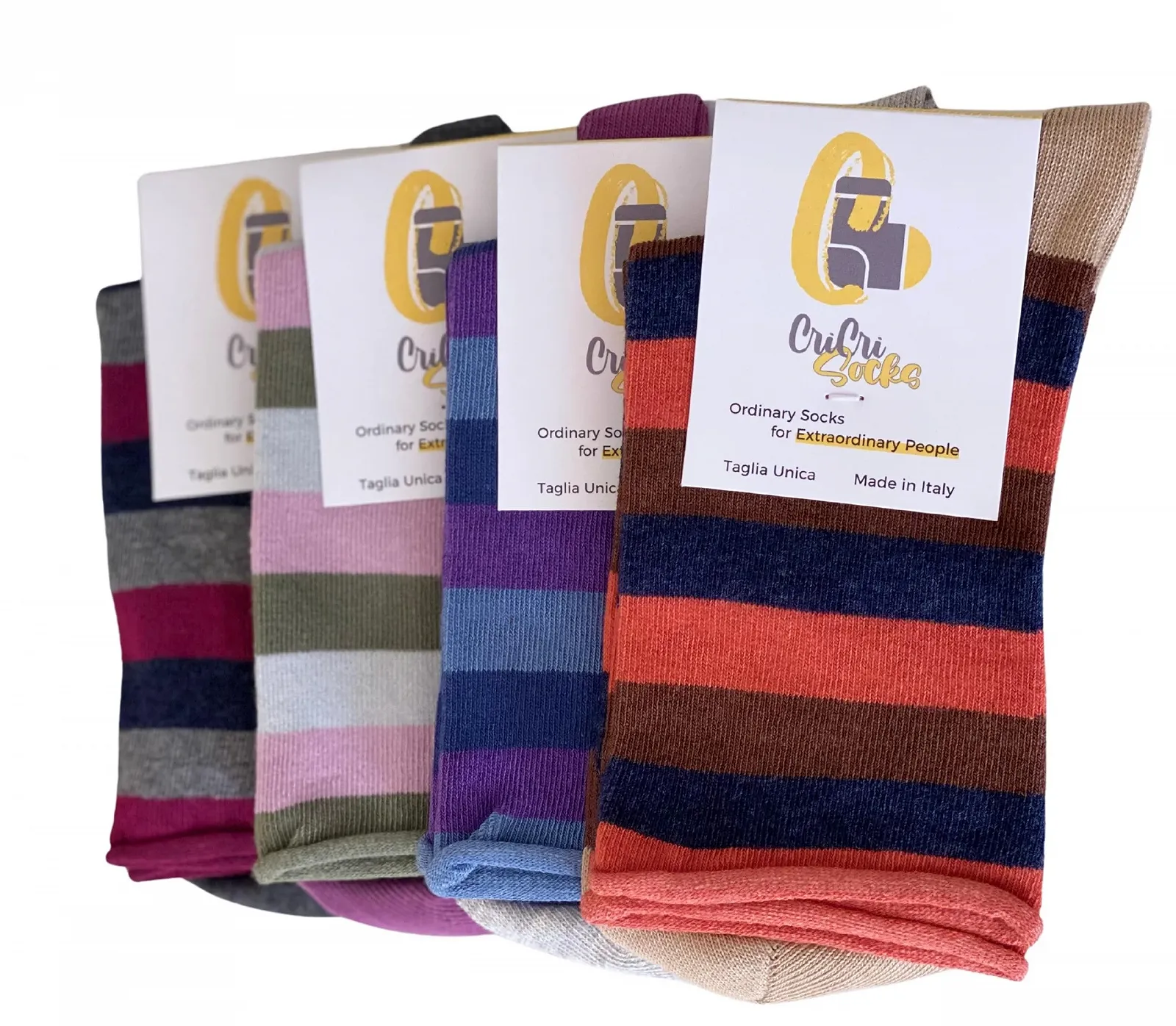 Носки CriCri Короткие женские носки из теплого хлопка без резинки, один размер - Сделано в Италии, фото №6