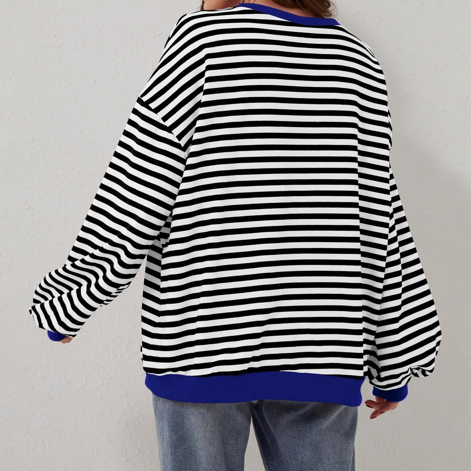 Пуловер NNGOTD Жіночий Смугастий Oversize, фото №6