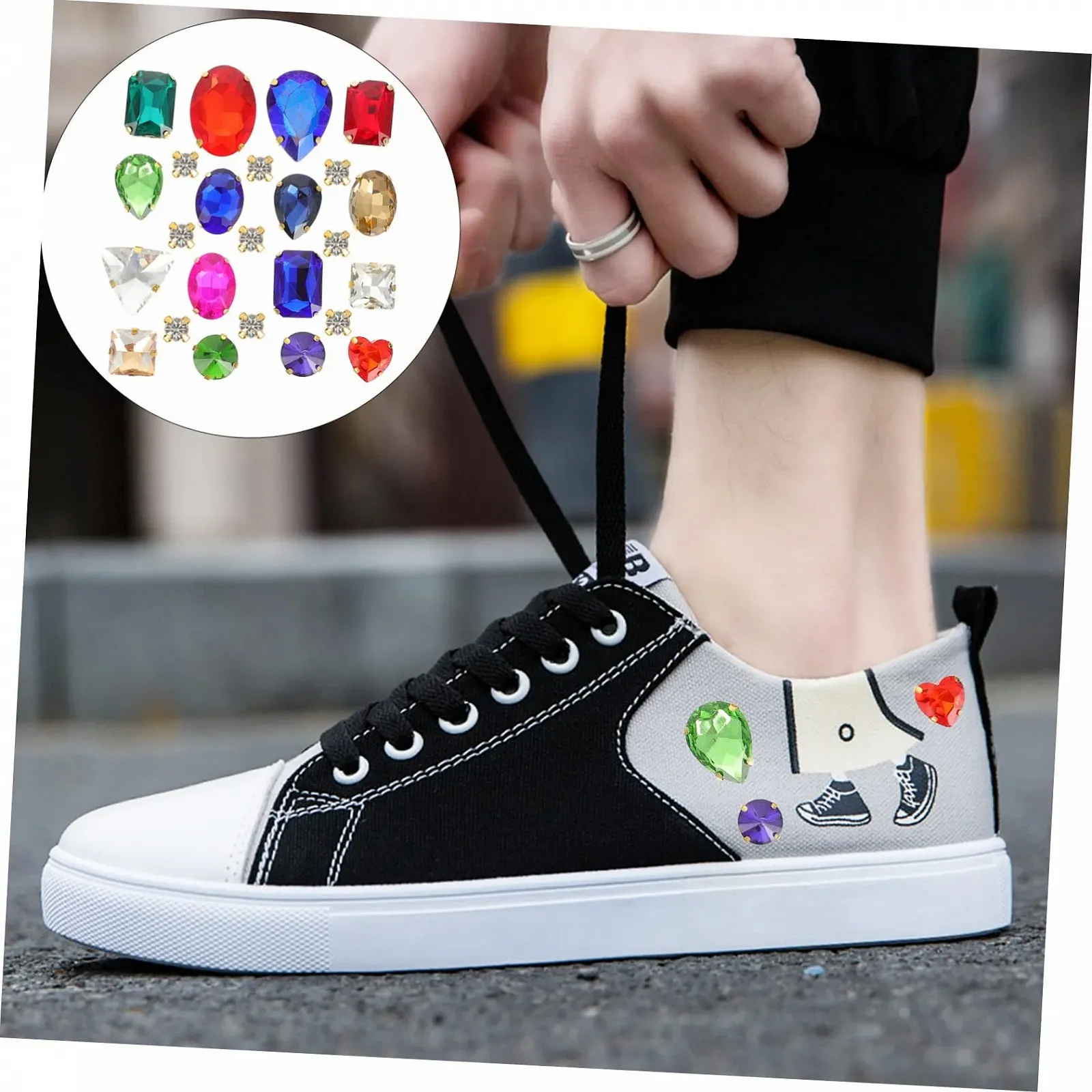 Стразы Operitacx 1 набор Стеклянные стразы для украшений Свадебное платье Одежда и аксессуары Прочные и устойчивые к царапинам для творческих ремесленных проектов, фото №3