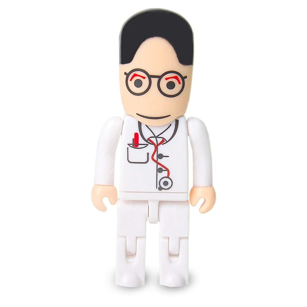 USB-флеш-накопичувач 32GB Cartoon Doctor Model USB 2.0 White, фото №7 USB-флеш-накопичувач 32GB Cartoon Doctor Model USB 2.0 White, фото №7