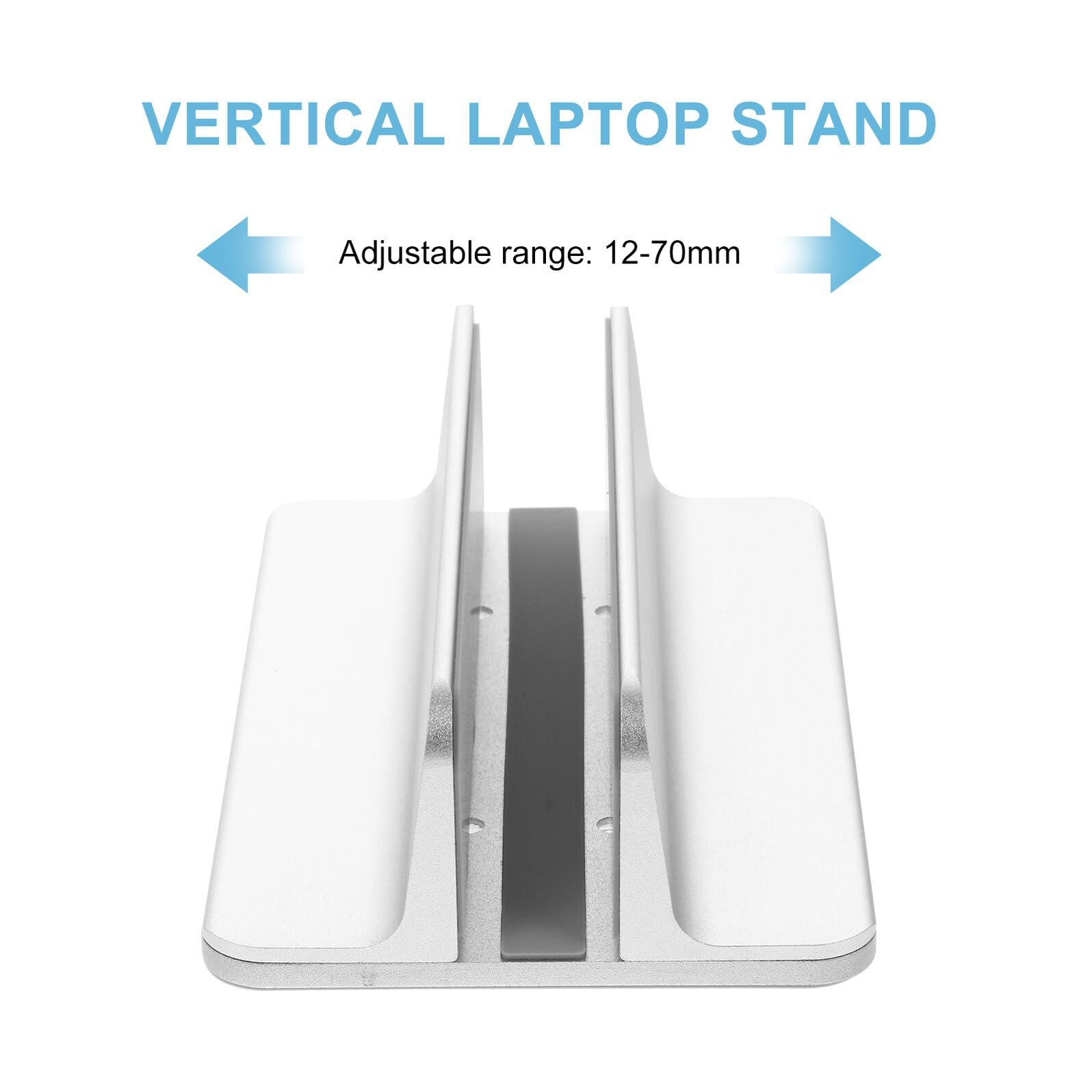Вертикальна Підставка для Ноутбука з Алюмінієвого Сплаву Регульована Одинарна, фото №4 Вертикальна Підставка для Ноутбука з Алюмінієвого Сплаву Регульована Одинарна, фото №4