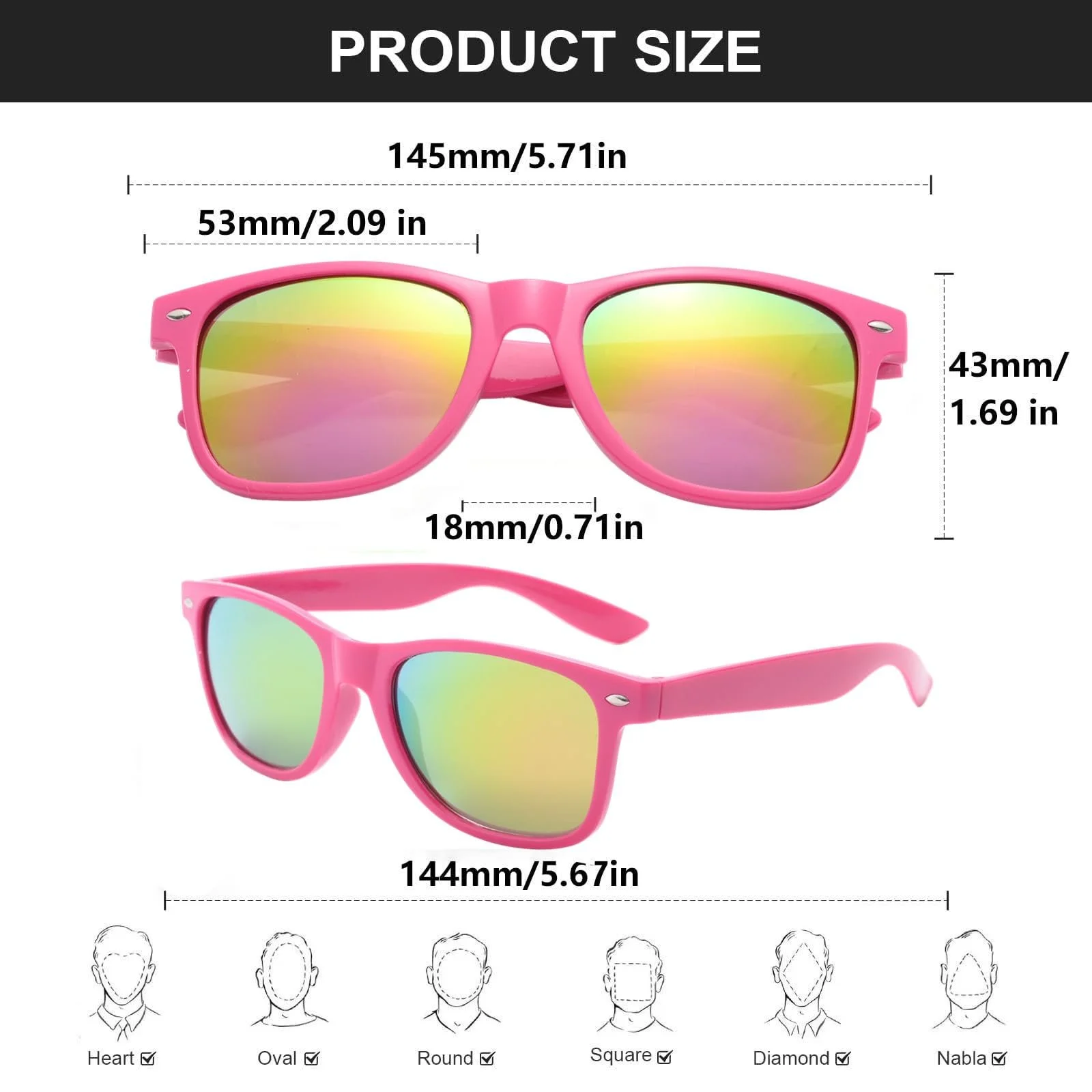 Сонцезахисні окуляри прямокутні FSMILING вінтажні в стилі 80-х для вечірок, фантазійні, для чоловіків і жінок, фото №2 Сонцезахисні окуляри прямокутні FSMILING вінтажні в стилі 80-х для вечірок, фантазійні, для чоловіків і жінок, фото №2