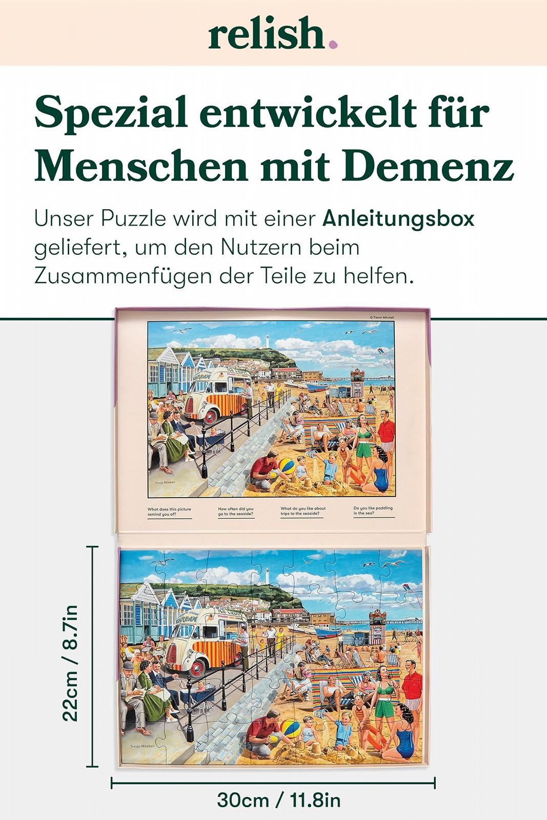 Пазл Relish Ностальгія на пляжі 35 деталей для людей з деменцією або хворобою Альцгеймера, фото №6