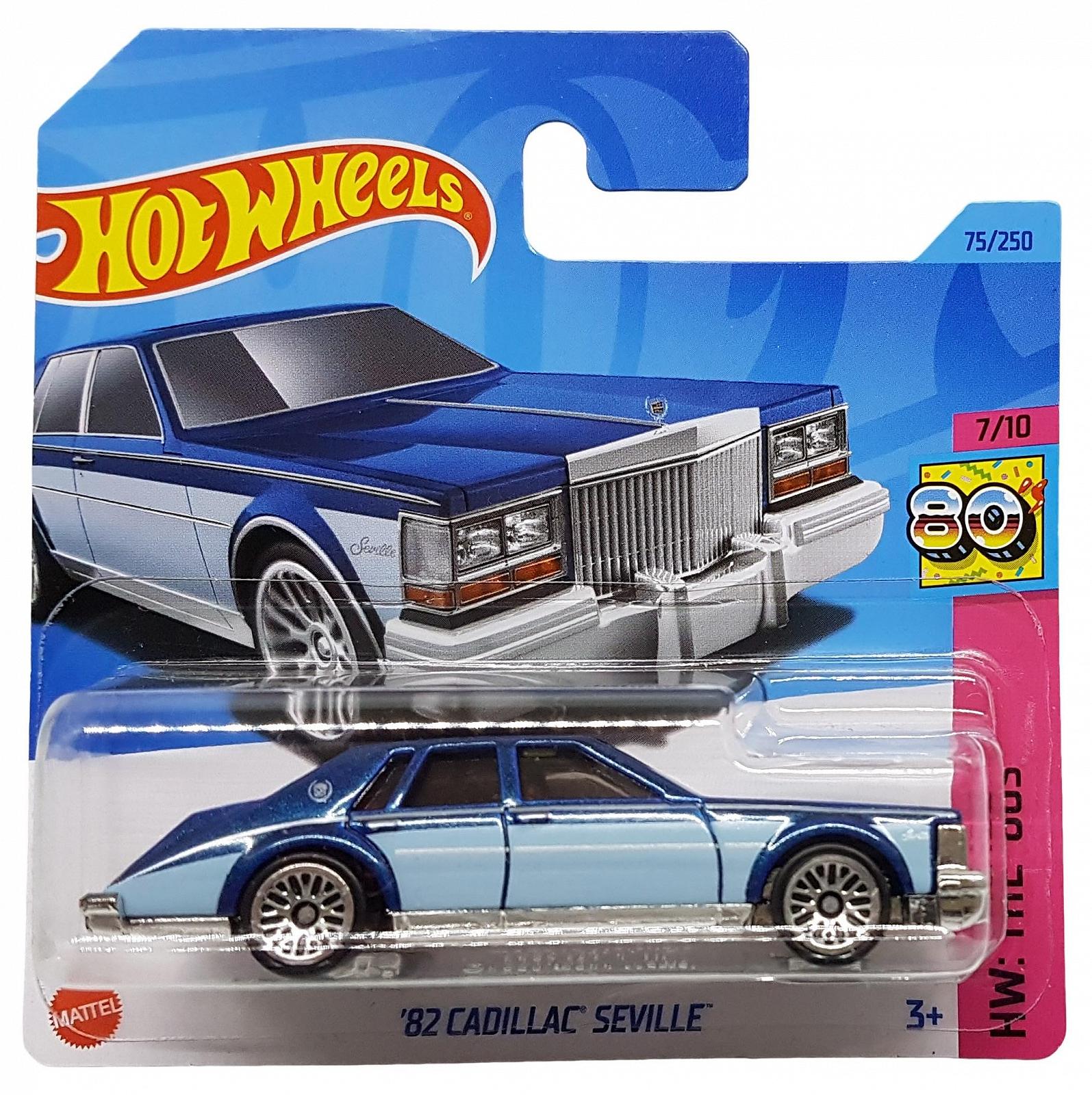 Hot Wheels '82 Cadillac Seville HW The '80s 7/10 HKJ64 Закорочена упаковка Dark Blue Metallic Mattel 2023, фото №1 Hot Wheels '82 Cadillac Seville HW The '80s 7/10 HKJ64 Закорочена упаковка Dark Blue Metallic Mattel 2023, фото №1
