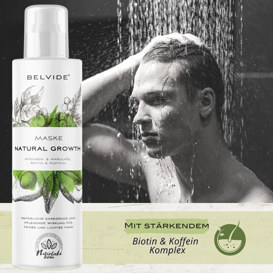 Маска Belvide Naturkosmetik Натуральна для росту волосся, фото №3