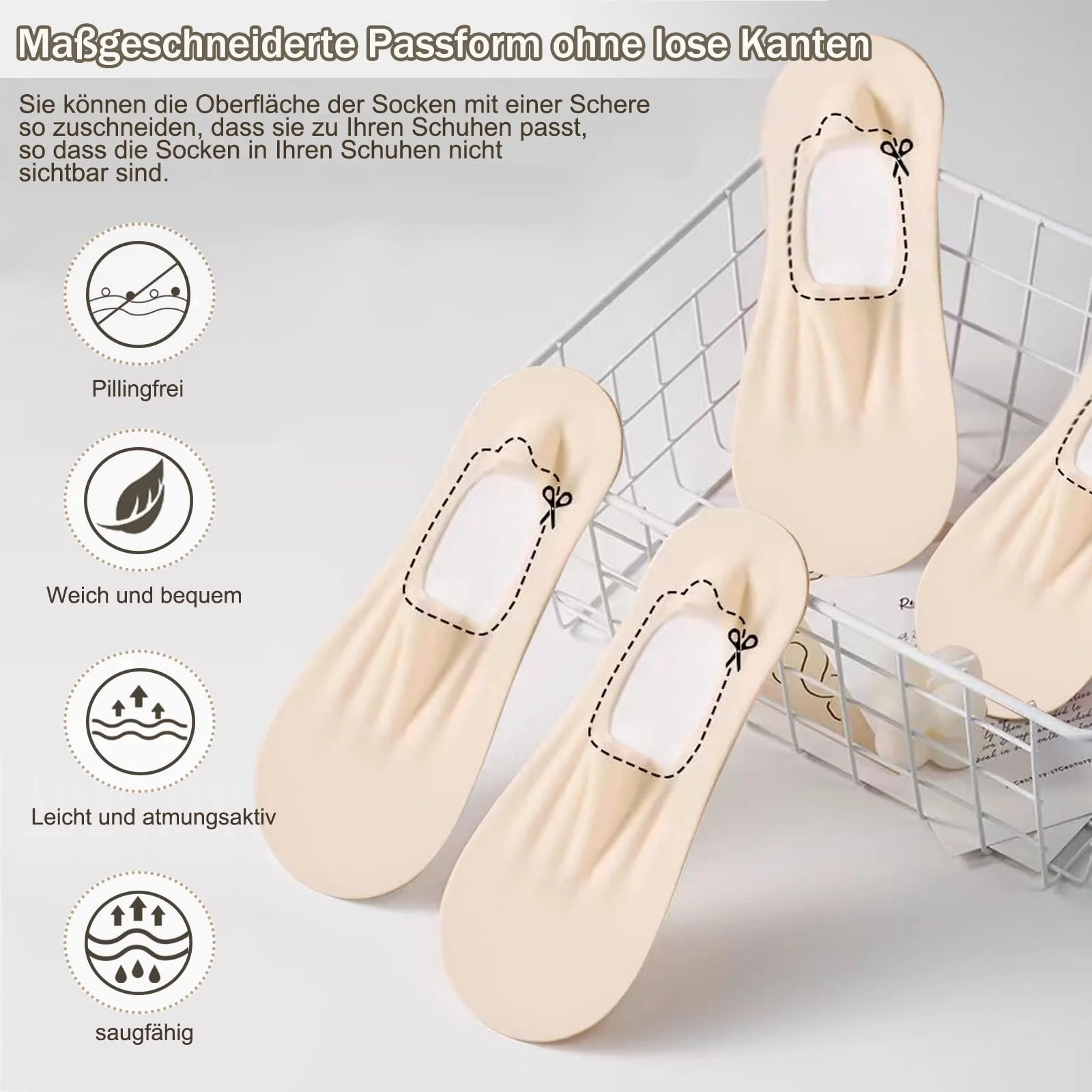 Женские Носки-балетки Lunyloer, фото №7