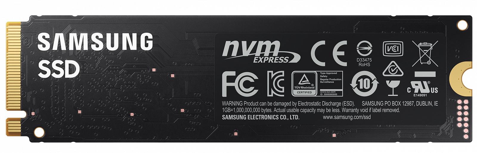 Накопитель SSD 1ТB Samsung 980 M.2 2280 PCIe 3.0 x4 NVMe V-NAND MLC (MZ-V8V1T0BW), фото №2