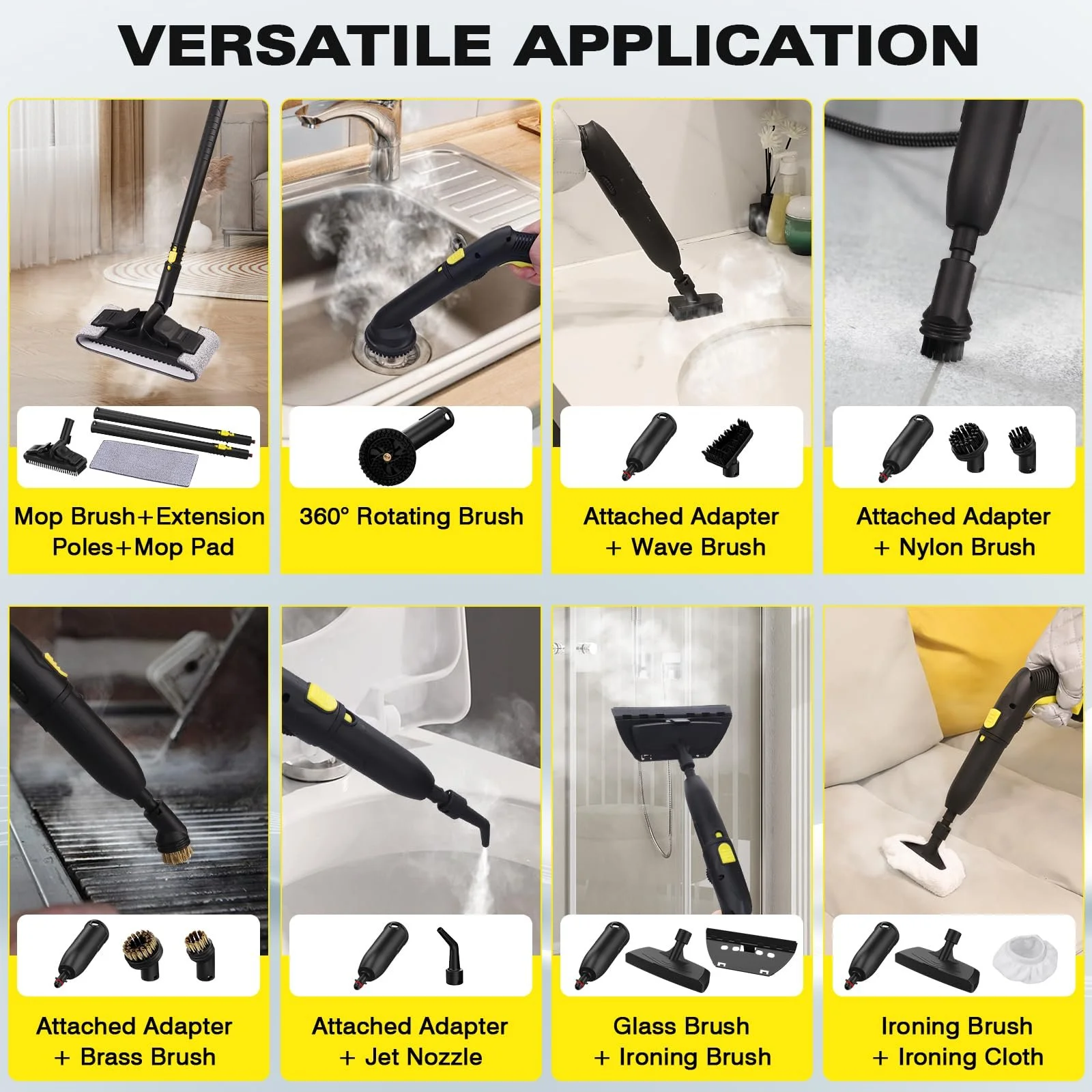 Пароочисник TVD для оббивки, пароочисник з наддовгим шнуром живлення 5 м для відпарювання підлоги, духовки, килимів, диванів, оббивки, фото №5 Пароочисник TVD для оббивки, пароочисник з наддовгим шнуром живлення 5 м для відпарювання підлоги, духовки, килимів, диванів, оббивки, фото №5