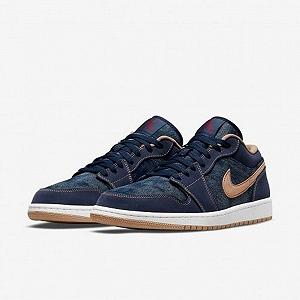 Кросівки Jordan 1 Low SE Denim 40.5 synthetic.ua - Фото 1