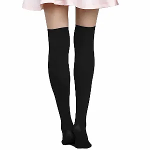 1 пара довгих шкарпеток, жіночі шкарпетки до колін - Фото 1