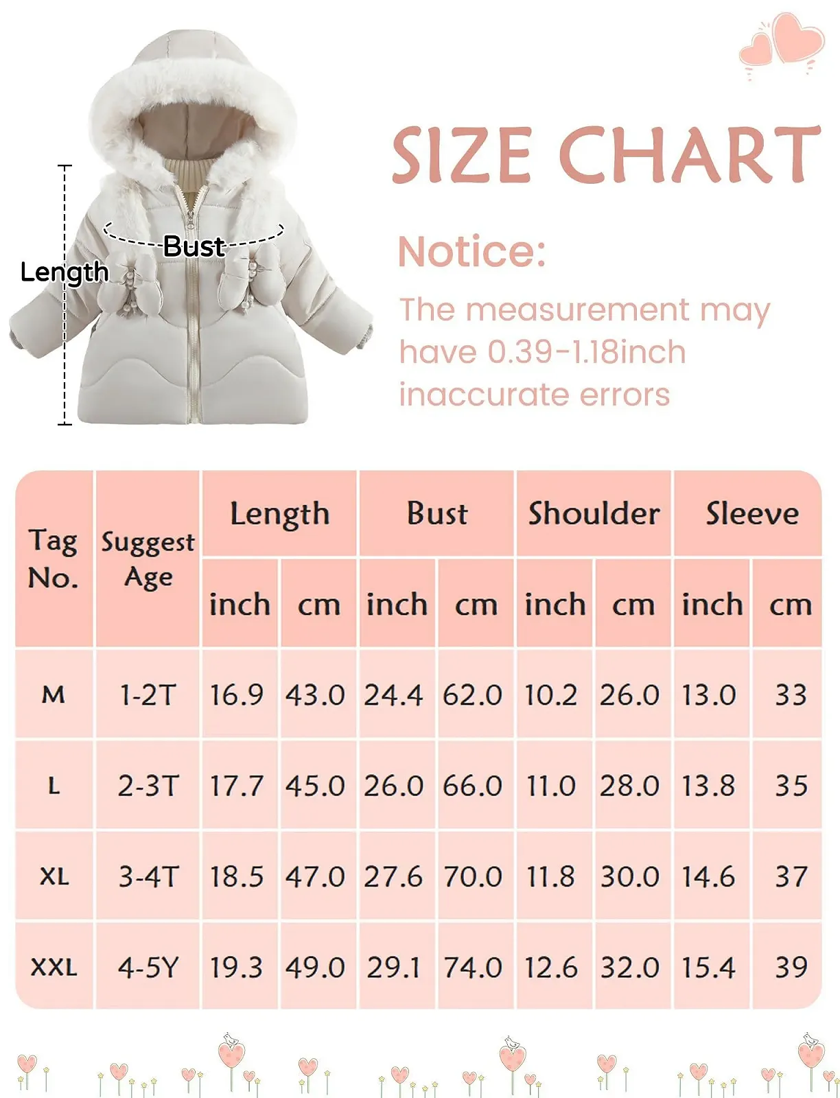 Зимняя куртка AIEOE для девочек, Длинная куртка, Легкая стеганая куртка, Зимняя куртка для девочек 1-5 лет, фото №6