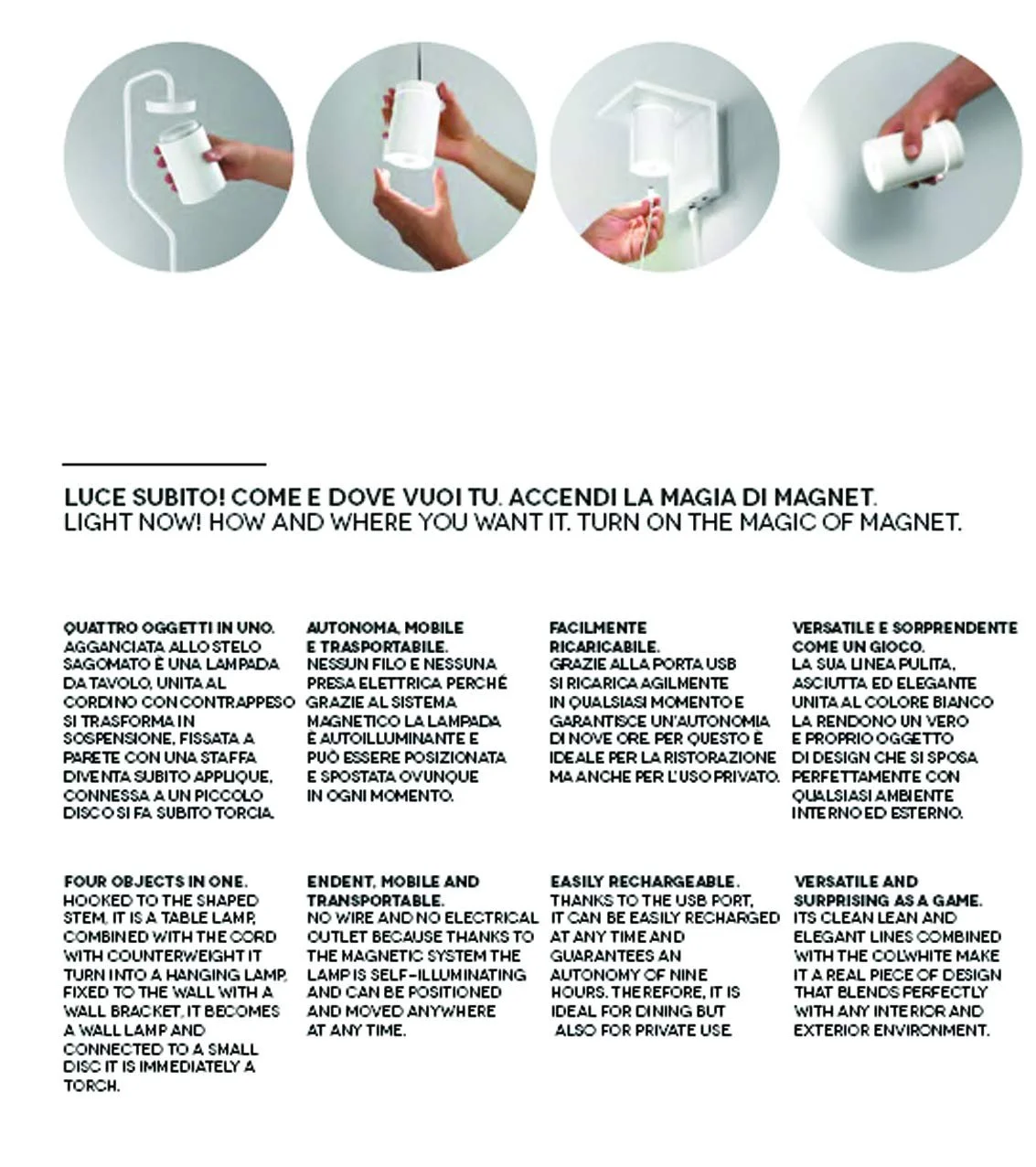 Настільна лампа EspoWeb LED акумуляторна біла, фото №3