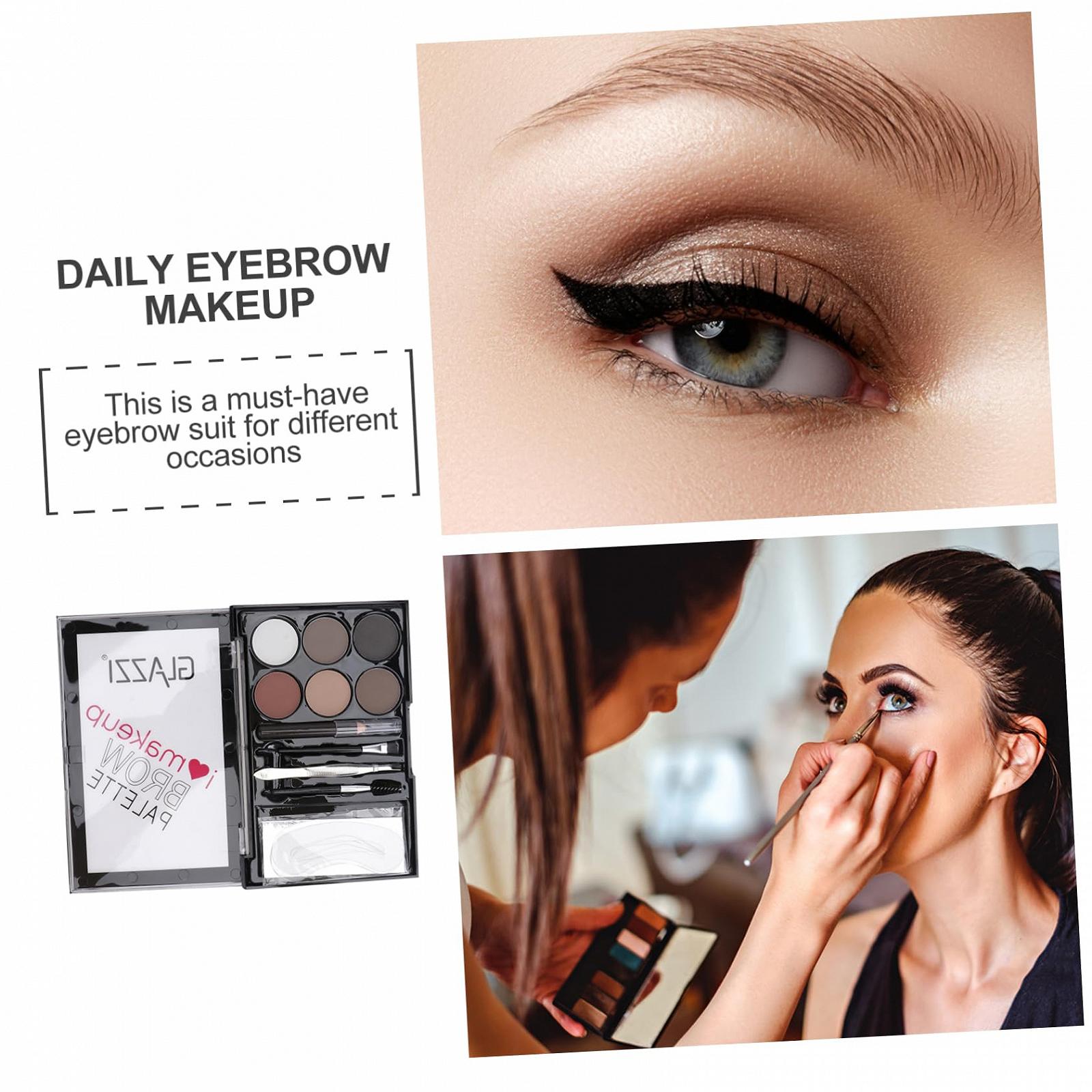 Набор Minkissy 7 для бровей Пудра и кисти Многофункциональный косметический набор, фото №3