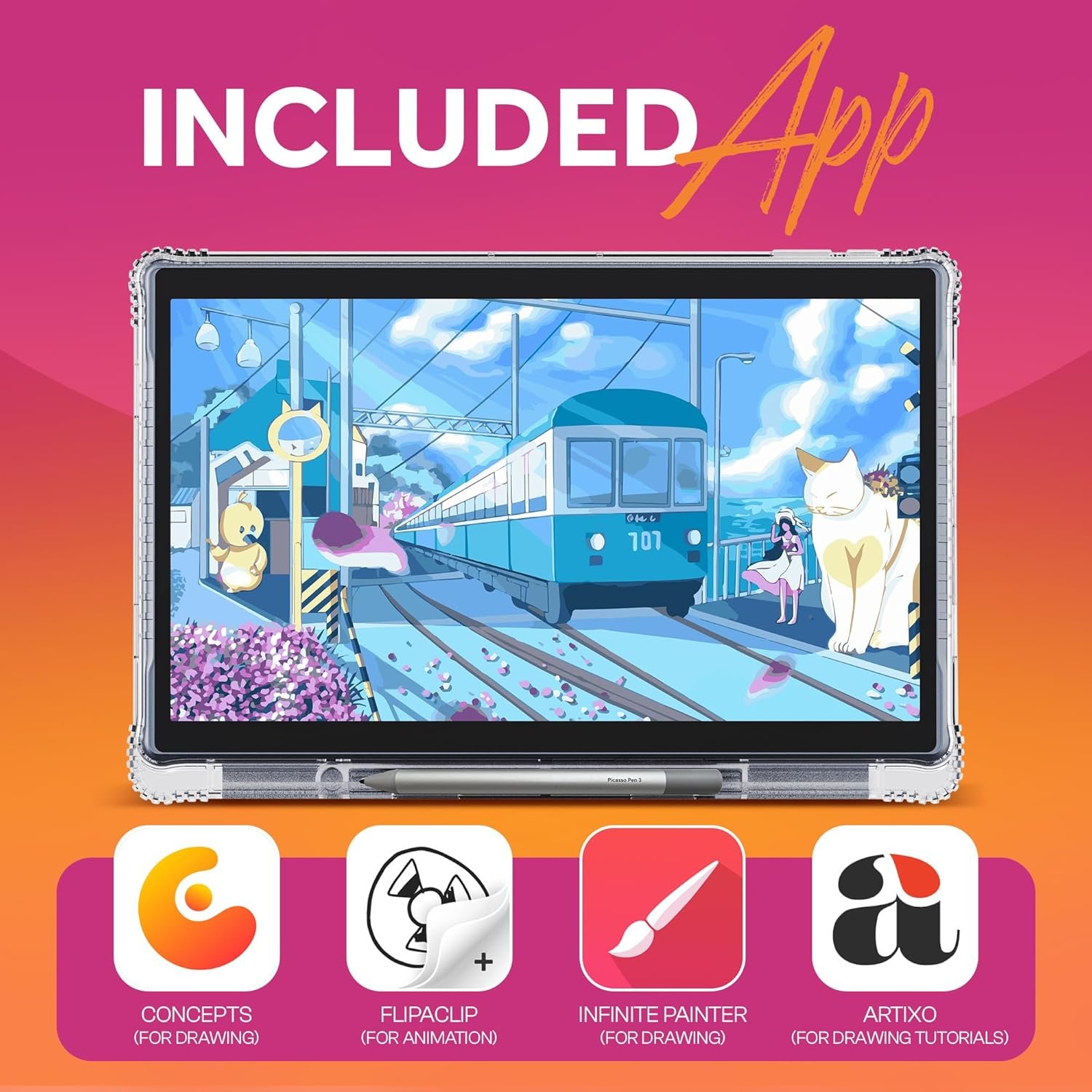 Планшет 11" Full HD PicassoTab X11 6/128 ГБ 8 ядер Android 14 7000 mAh Синий, фото №2