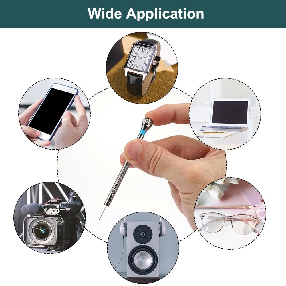 Набір Викруток Precision з 8 предметів для годинників з 2 пінцетами, Викрутки для ремонту окулярів 0.6/0.8/1.0/1.2/1.4/1.6 мм для годинників окулярів ювелірних виробів, фото №7 Набір Викруток Precision з 8 предметів для годинників з 2 пінцетами, Викрутки для ремонту окулярів 0.6/0.8/1.0/1.2/1.4/1.6 мм для годинників окулярів ювелірних виробів, фото №7