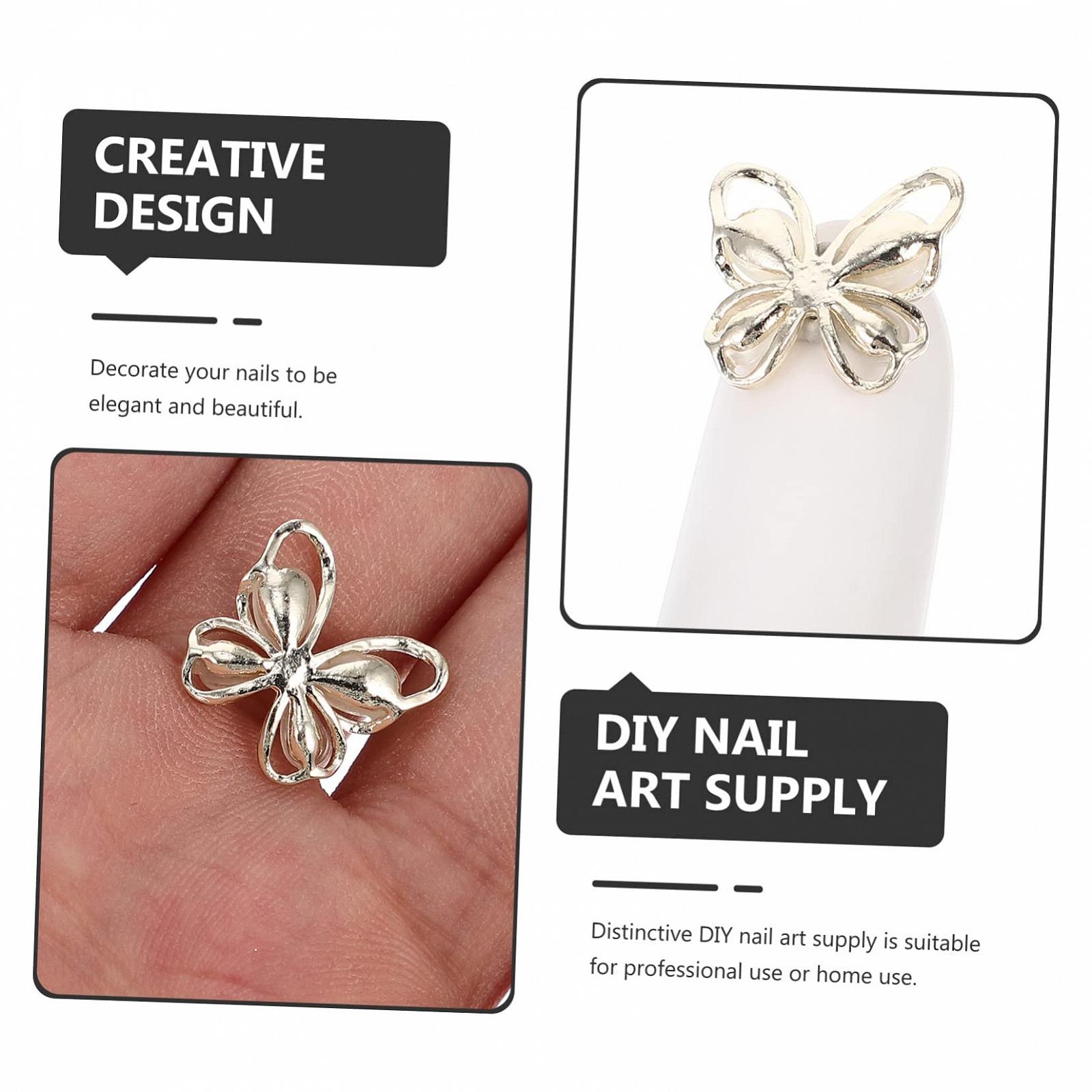 Прикраси для нігтів Метелики Котяче окоOOFAN, фото №6