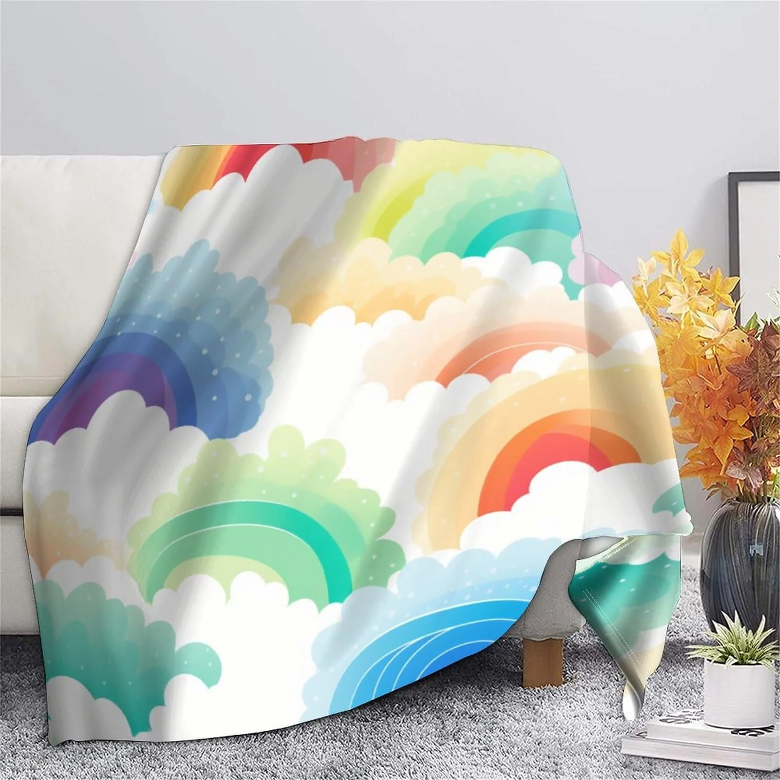 Покривало VFKLZCNYR М'яке, пухнасте, ультрам'який мікрофліс, тепле, 3D-друк, фланель, 200 x 230 см, фото №6