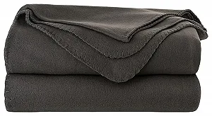 Одеяло Tarrington House Fleece 150 x 200 см Антрацит - Фото 1