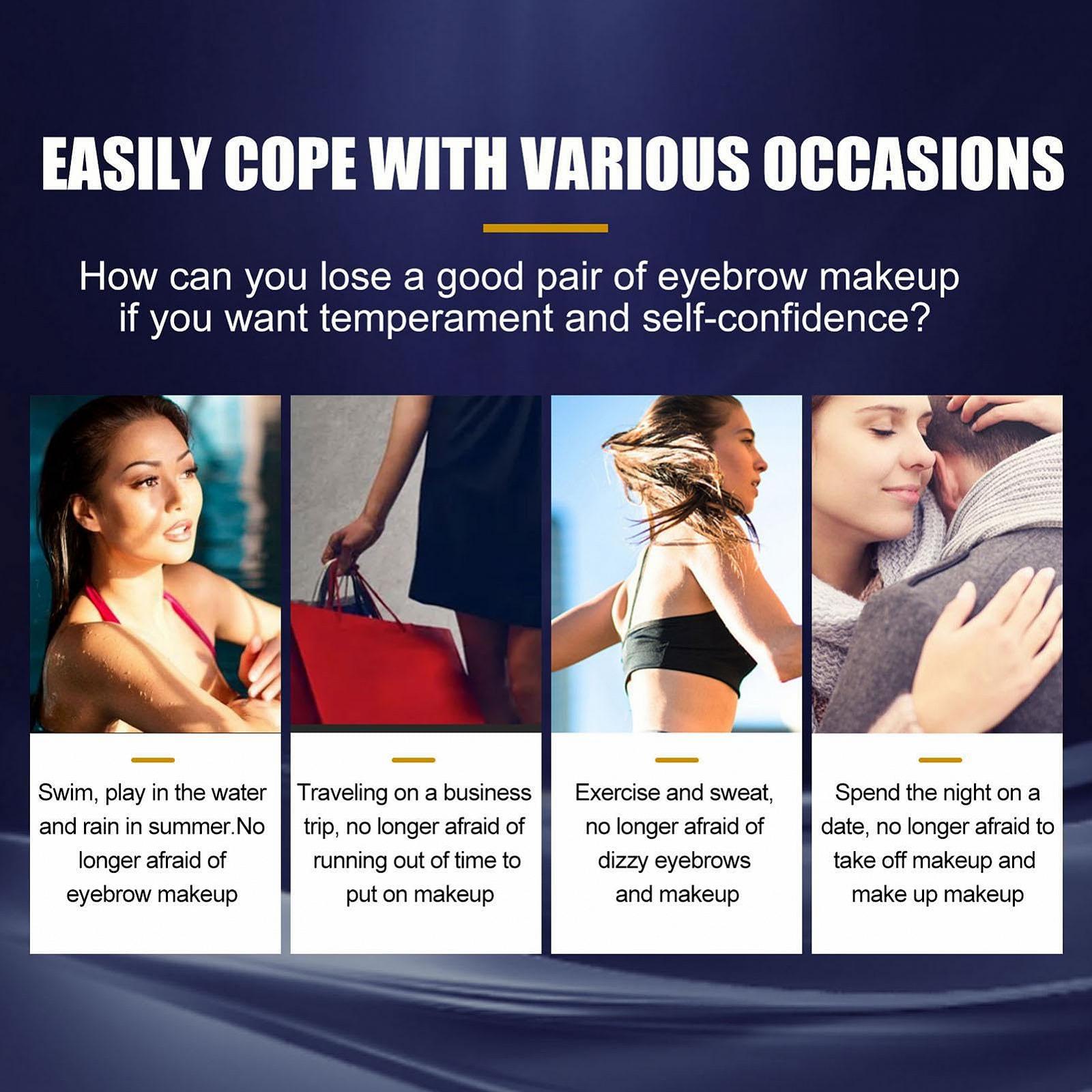 Набор теней для бровей Pratvider Durable Eyebrow Powder для естественного вида, фото №5