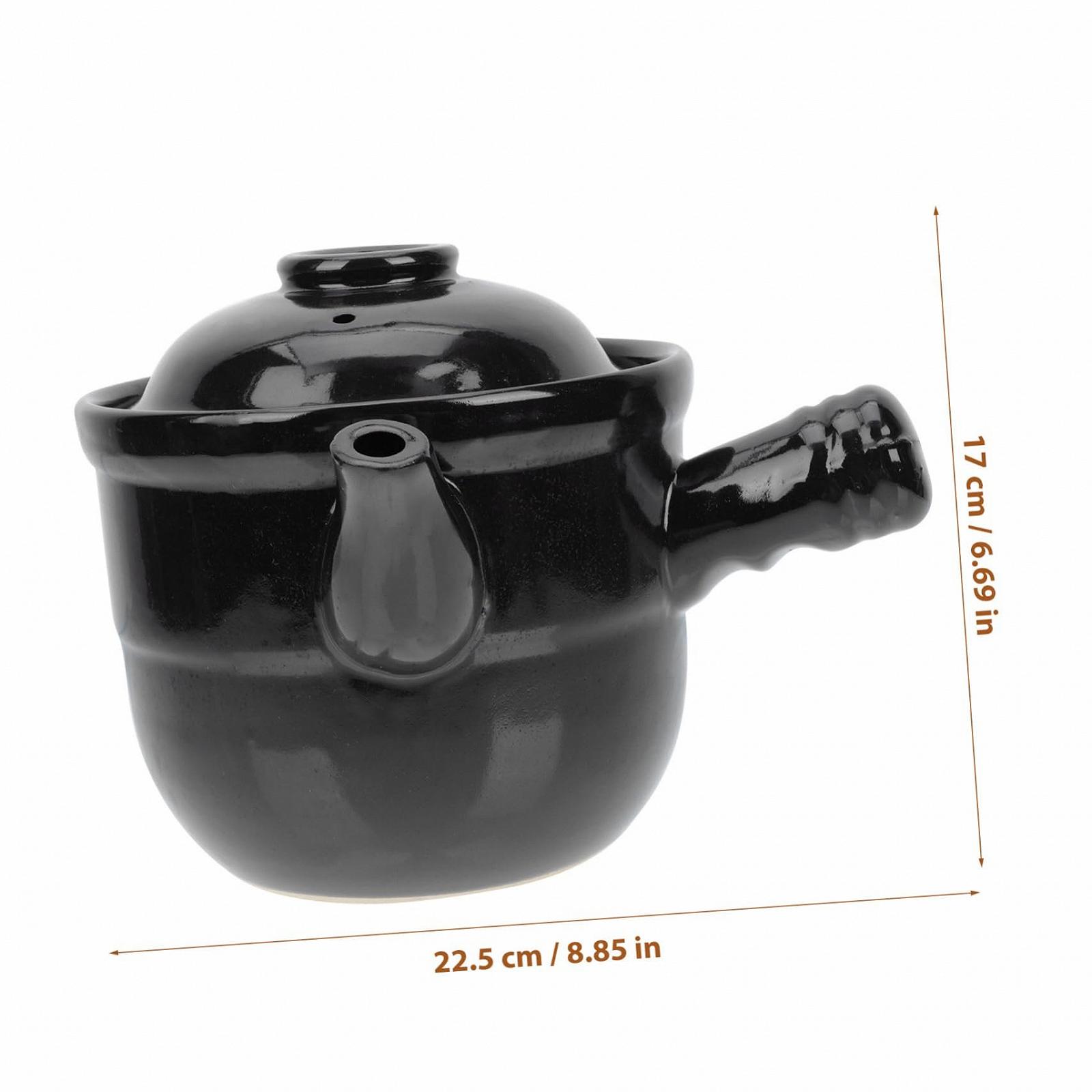 Ківш керамічний для заварювання лікувальних трав для газових та електричних плит, фото №2