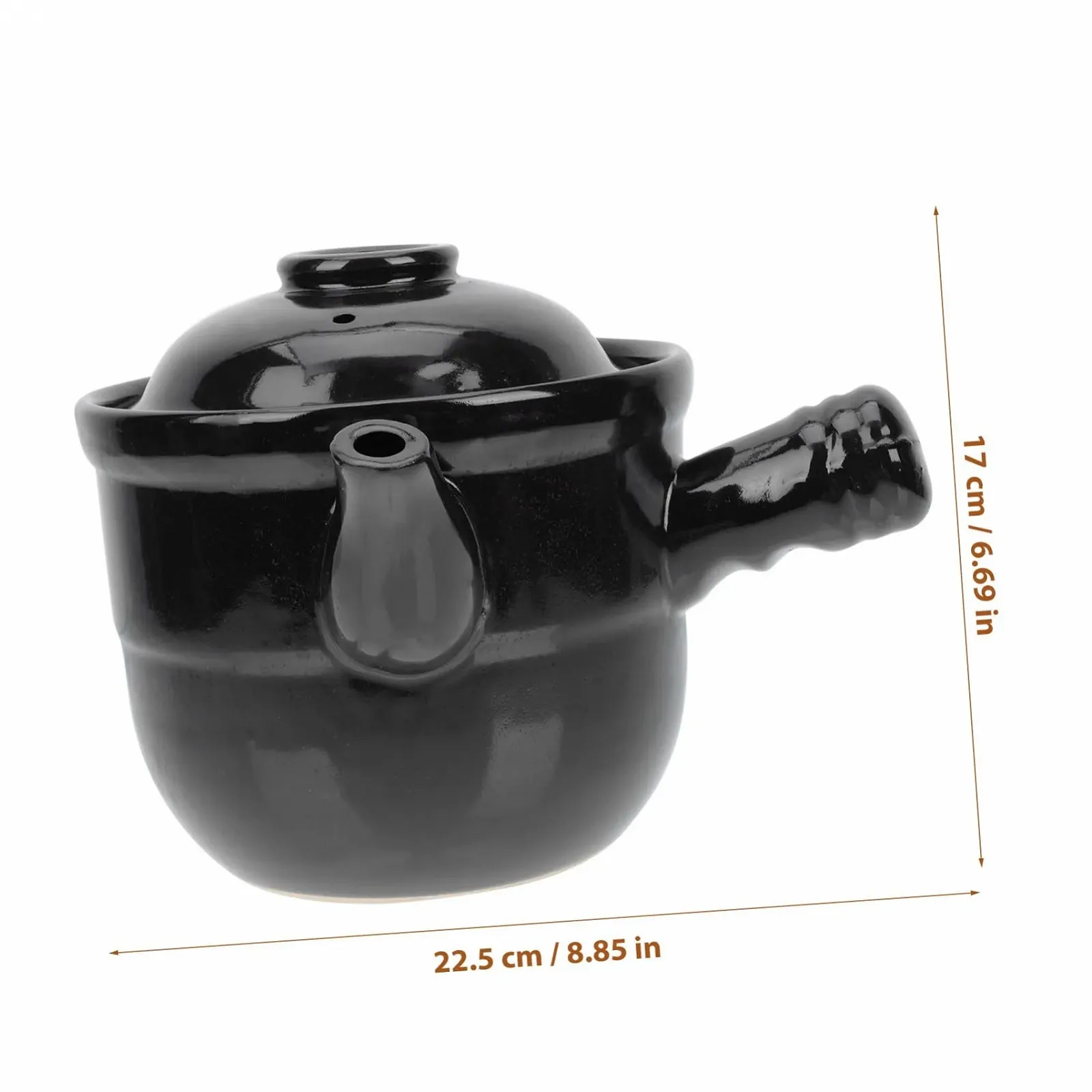 Кастрюля керамическая для заваривания лечебных трав традиционная китайская для газовых и электрических плит мультифункциональная, фото №2