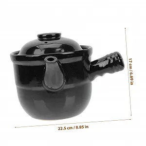 Кастрюля керамическая для заваривания лечебных трав традиционная китайская для газовых и электрических плит мультифункциональная synthetic.ua - Фото 1
