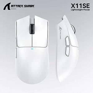 Мышь Attack Shark X11SE White 22000DPI PAM3311 Wireless Bluetooth synthetic.ua - Фото 1