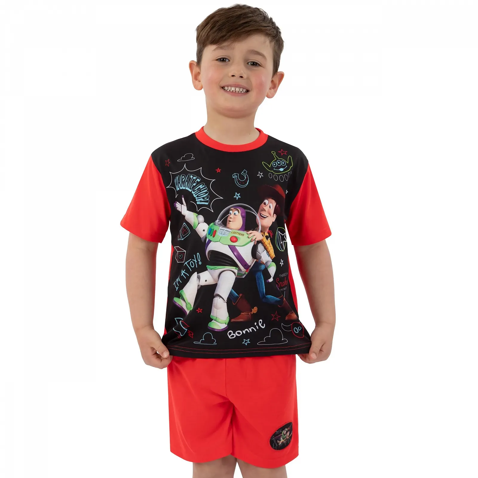 Пижама Disney Toy Story для мальчиков Вуди и Базз Летняя, фото №2