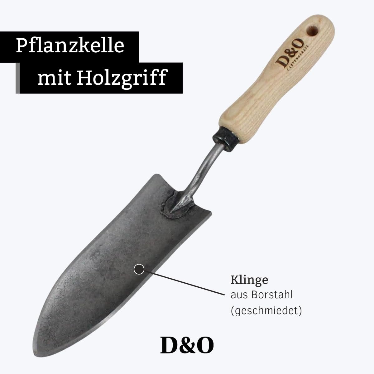 Лопатка посадочна D&O X-Treme Сталь борна Дерево (ясен) 36.5 см, фото №2