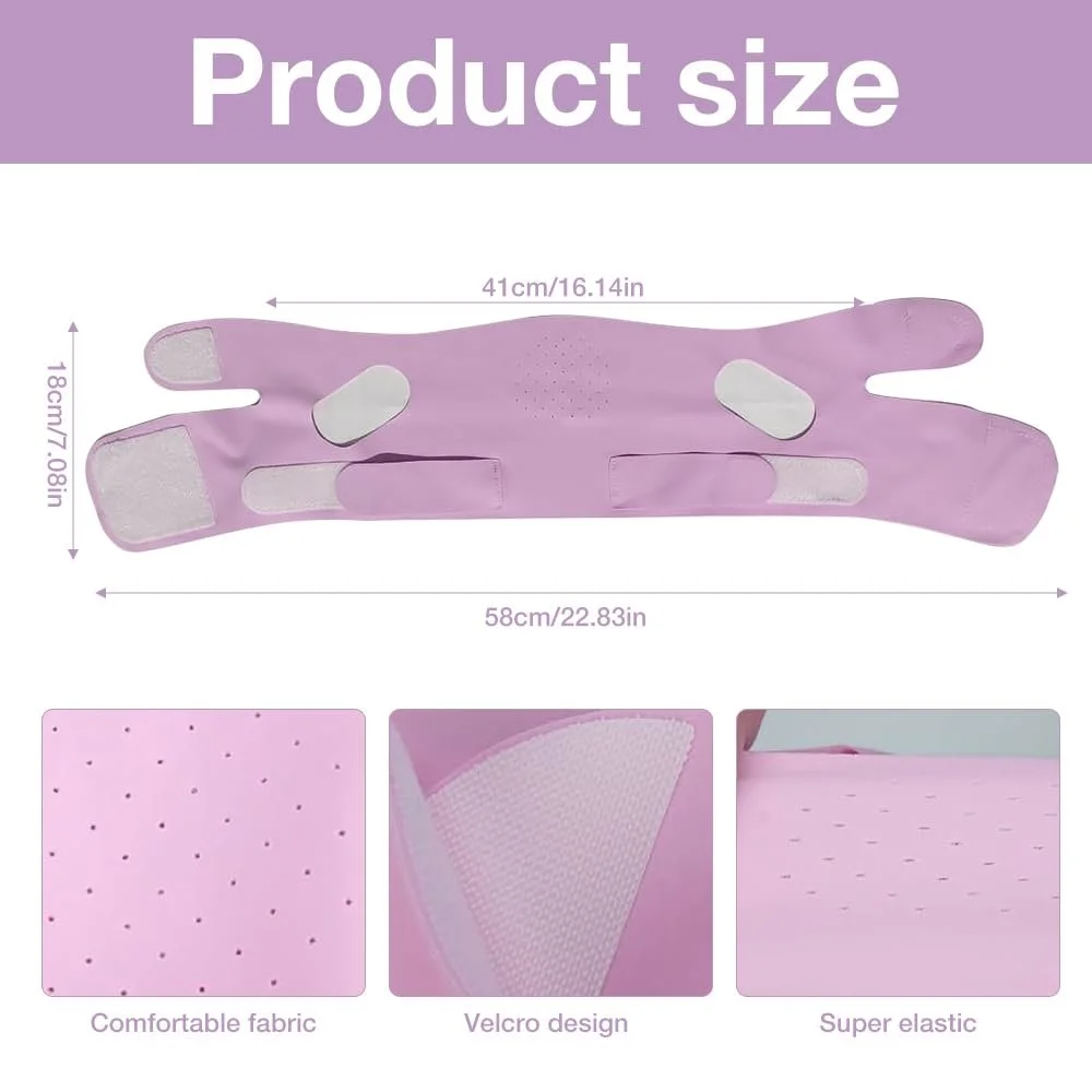 Маска для удаления двойного подбородка HIULLEN V Line Лифтинг для подтяжки V-образной линии лица, многоразовая, для упругости и контура, фото №2