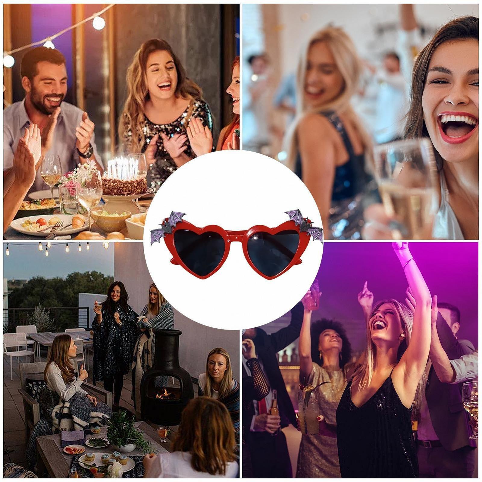 Сонцезахисні окуляри Серце Дизайн Кажан Захист від УФ-випромінювання, фото №2