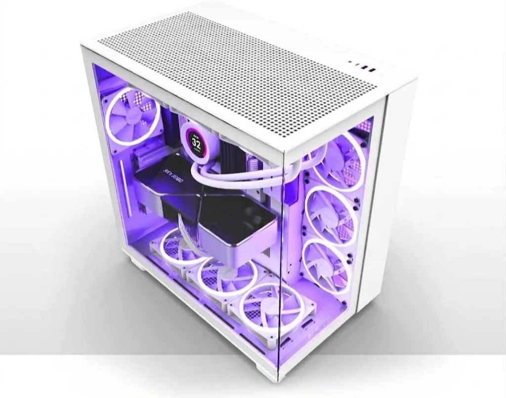 Корпус NZXT H9 Flow White (CM-H91FW-01) / без БЖ / Білий, фото №6