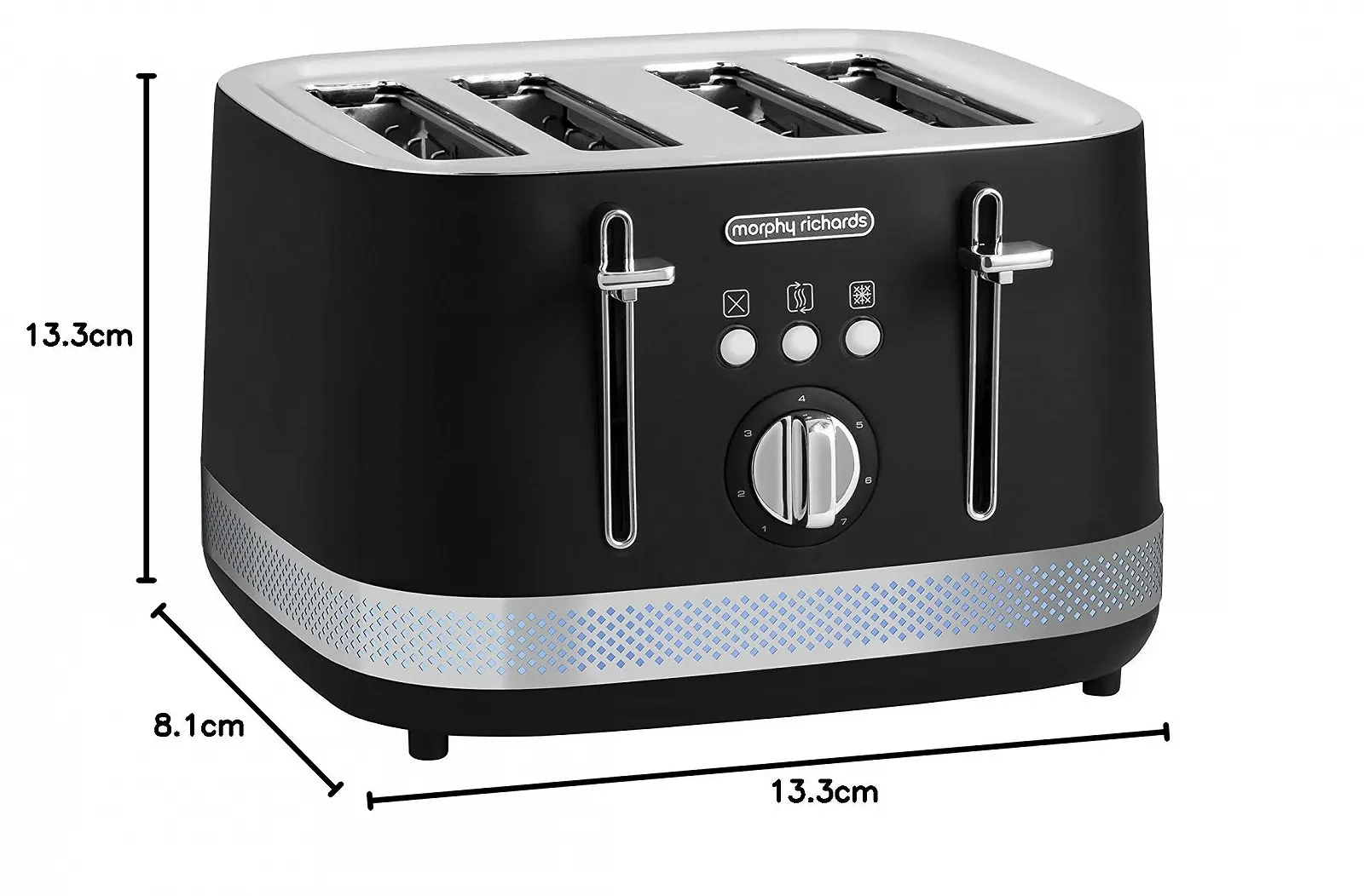 Тостер Morphy Richards Illumination 1800 Вт Noir, фото №9