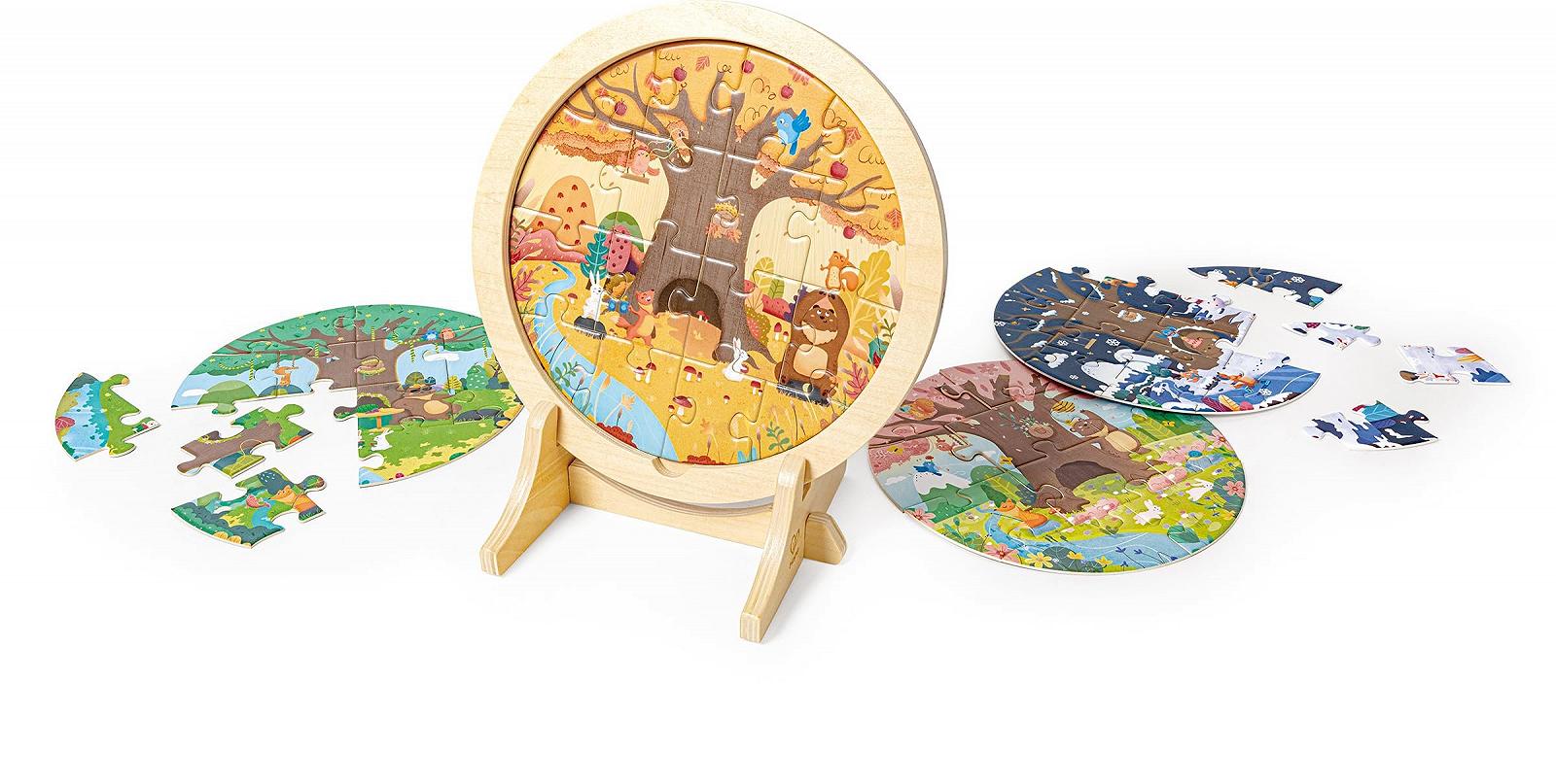 Набір багатошарових пазлів 4 Seasons 10, 12, 16 та 18 елементів, фото №1