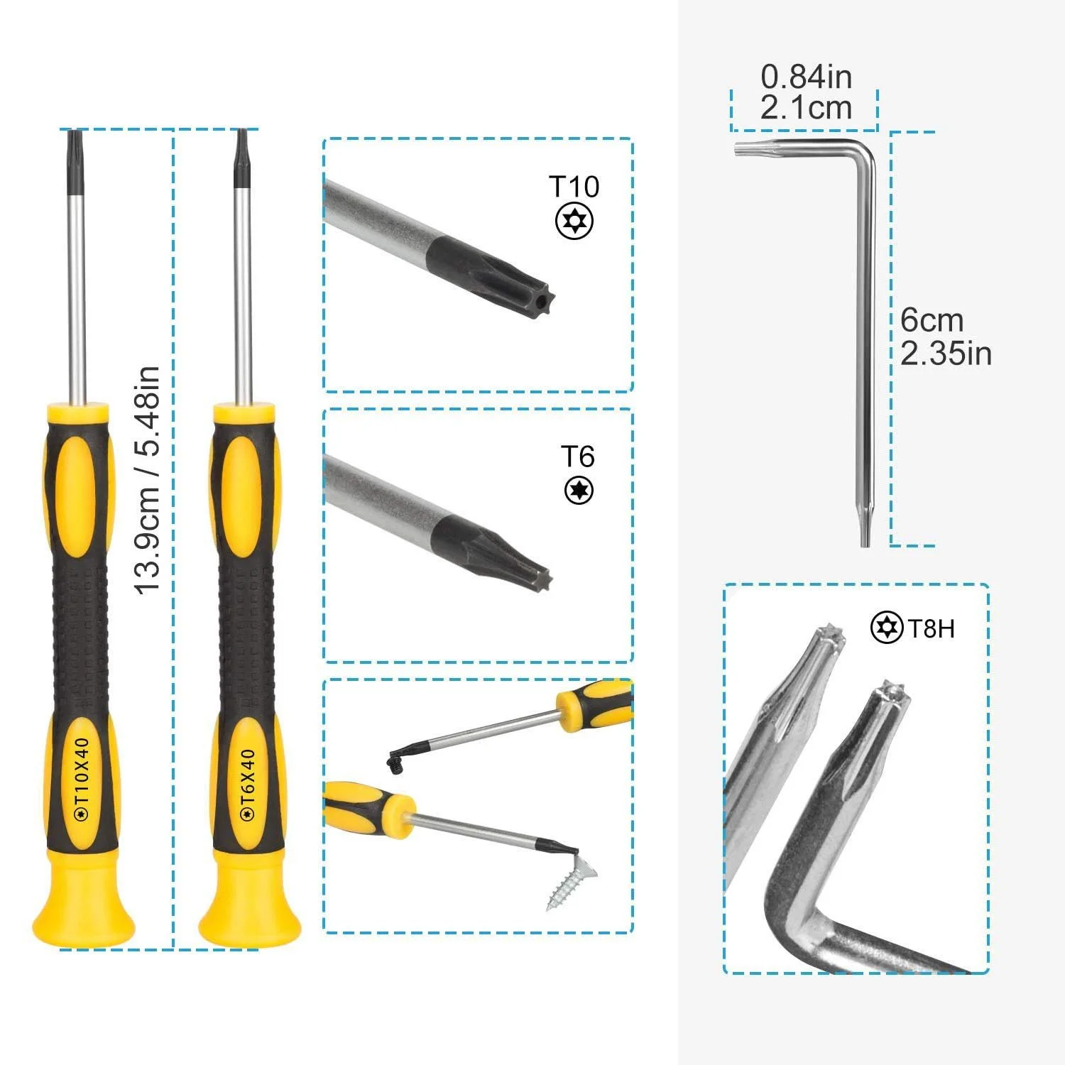 Набір викруток для ремонту ігрових консолей 17 предметів Triwing Phillips Security Bit, фото №4