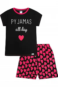 Класна піжама All Day Pyjamas Серце Бавовна для дівчат Коротка піжама - Фото 1