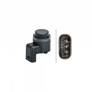 Датчик паркування HELLA 6PX 358 141-271 для BMW, зовнішній, з обох сторін, ззаду - Фото 1