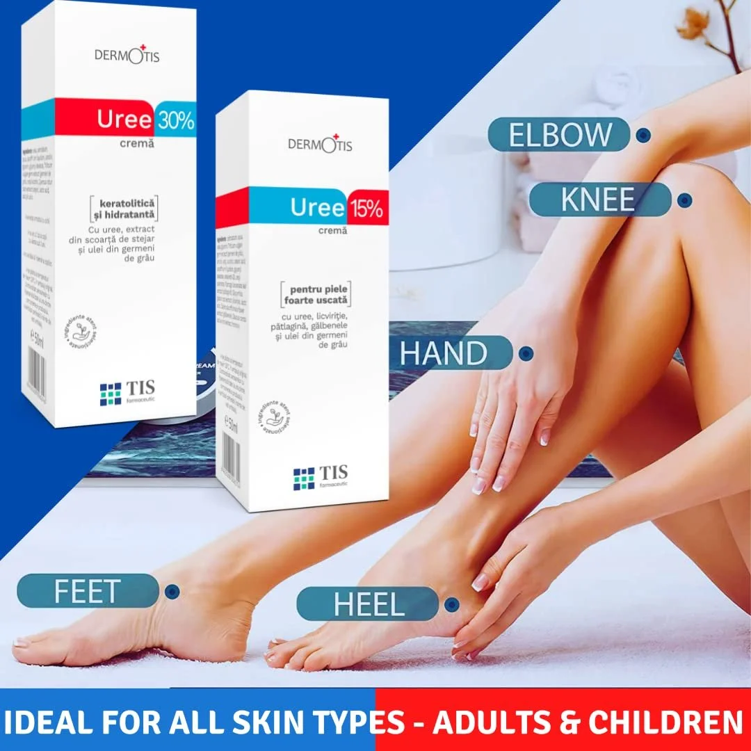 Набор кремов для ног TIS Urea 30% + Urea 15% AHA Wheat Germ Oil, фото №3