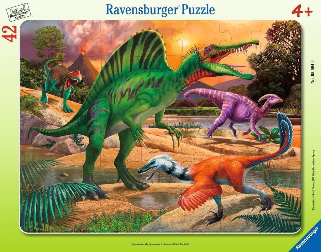 Пазл Ravensburger Spinosaurus 05094 рамочный 42 элемента, фото №1